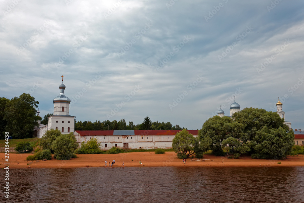 St. George's Cathedral St. George's Monastery near Novgorod. Ancient orthodox church.
