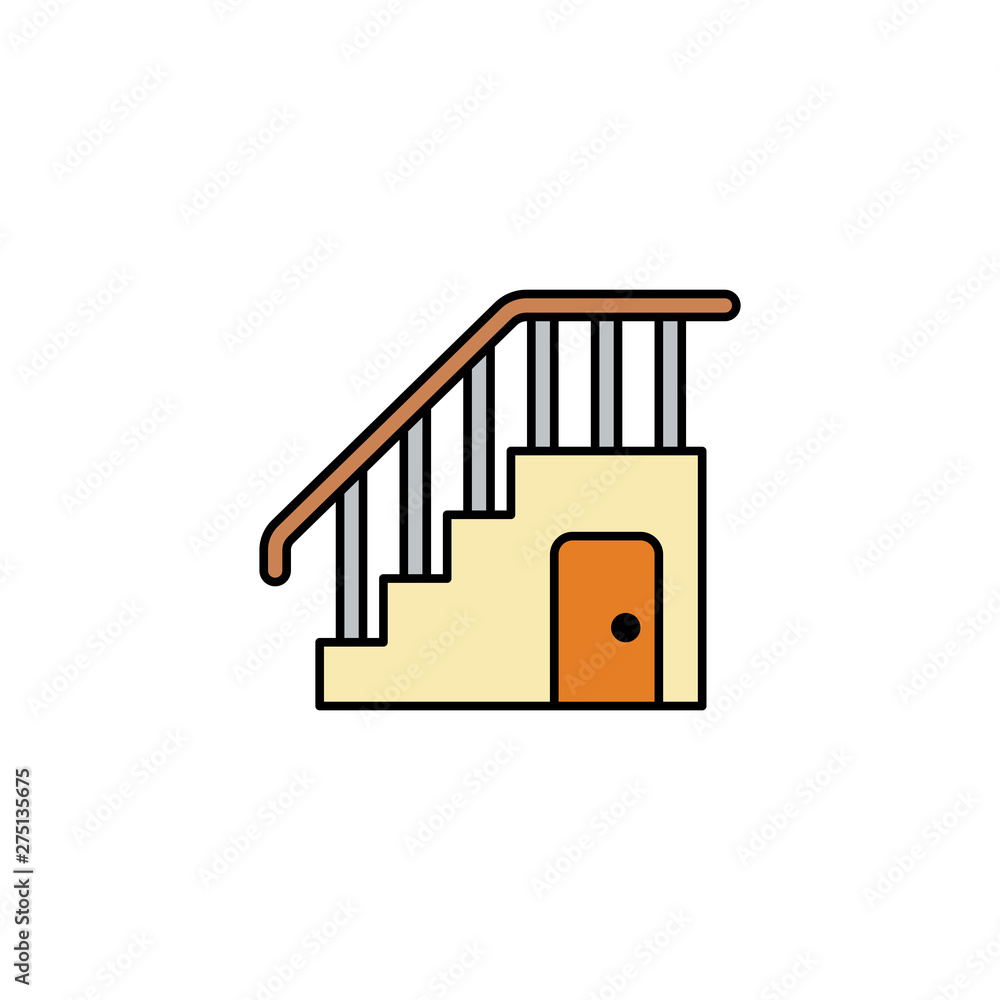 Stairs vector icon sign symbol Stairs vector icon sign symbol
