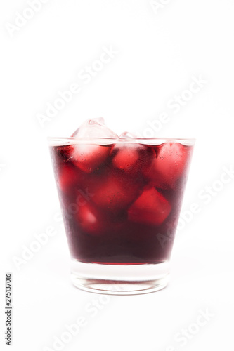 Wallpaper Mural Summer cocktail; fresh grapes juice with sparkling on ice isolated on white background Torontodigital.ca