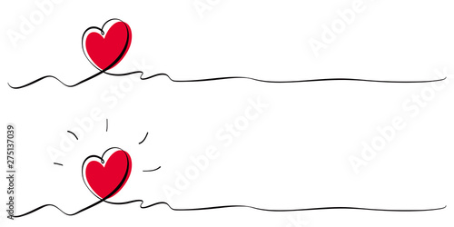 LIGNE DE COEUR ROUGE