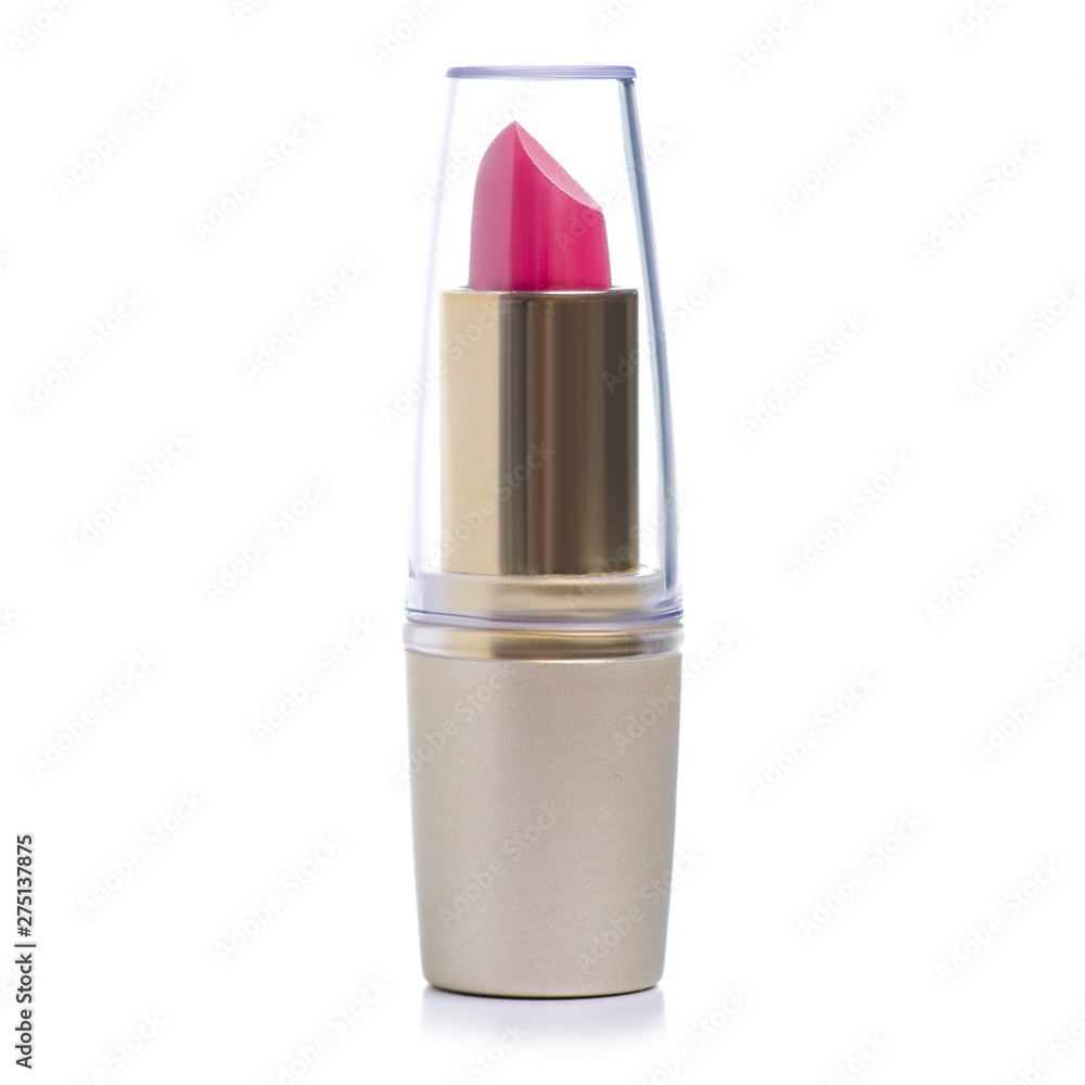 Pink lipstick beauty on white background isolation Pink lipstick beauty on white background isolation