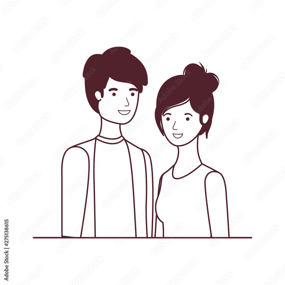 silhouette of couple in white background character silhouette of couple in white background character