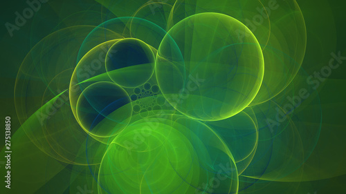 Green circles abstract background