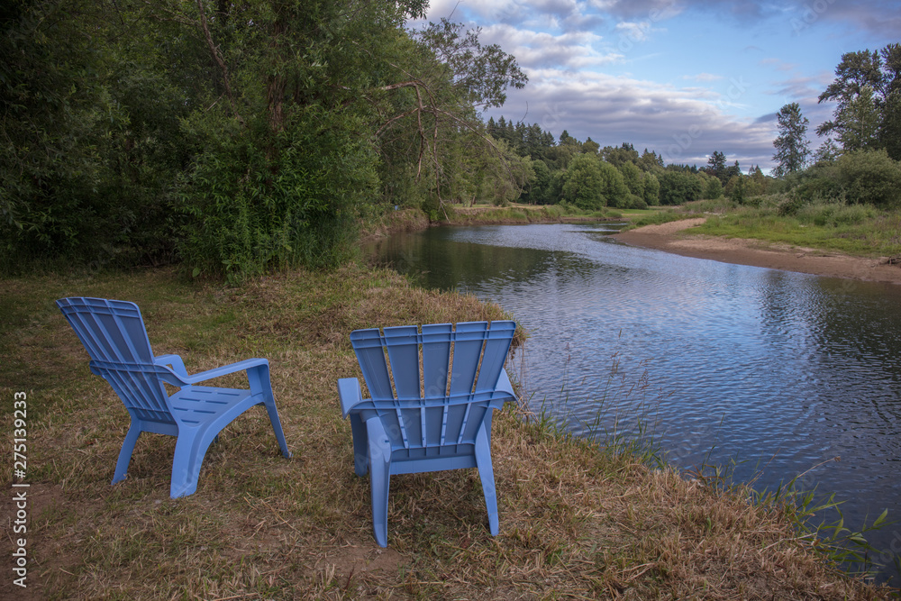 Fototapeta premium Camp site in Washington state