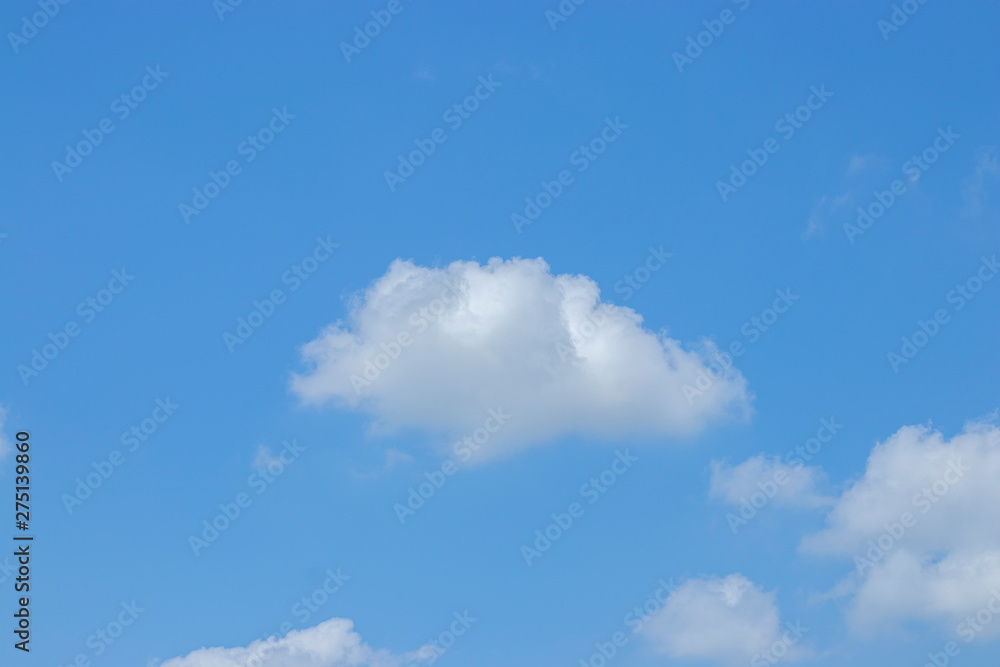Blue sky background with clouds