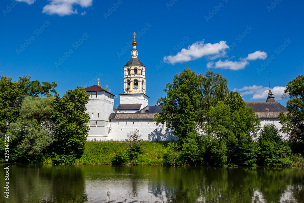 View of Ancient Pafnutevo-Borovsky Monastery in Borovsk, Russia - June 2019