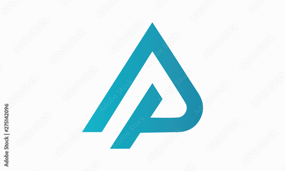 Letter AP logo design template Stock Vector | Adobe Stock