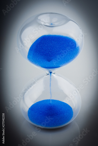 colored retro hourglass to measure time