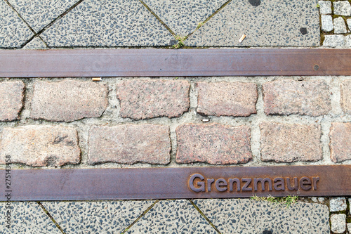 Photography Location of the former Berlin wall at Berlin Wall Memorial (Gedenkstatte Berline