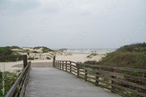 The beach of Padre Island National Seashore  Corpus Christi  Texas