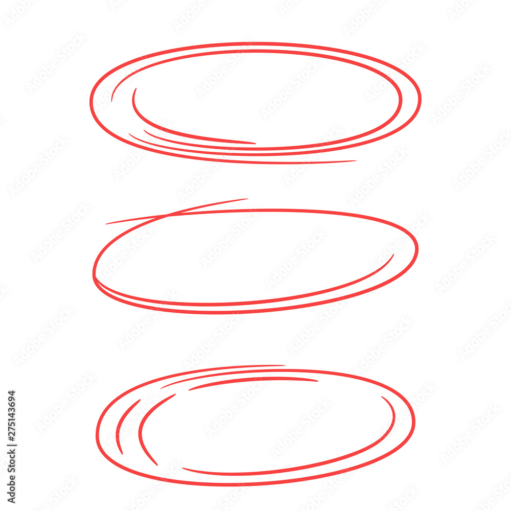 red doodle and hand drawn oval marker for emphasis text red doodle and hand drawn oval marker for emphasis text
