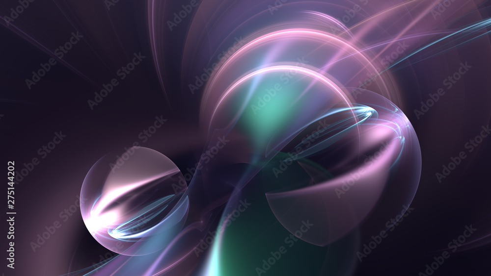 Retro colored light waves background