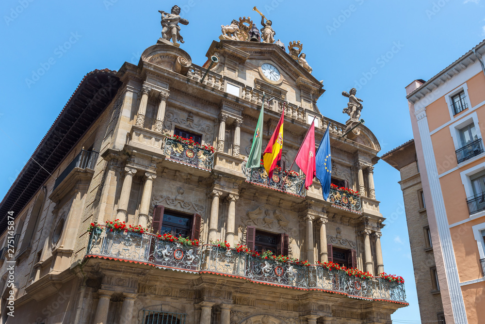 Town hall of Pamplona, Navarre, Spain