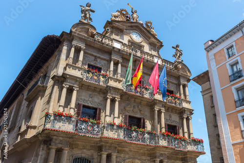 Obraz na płótnie Town hall of Pamplona, Navarre, Spain w salonie