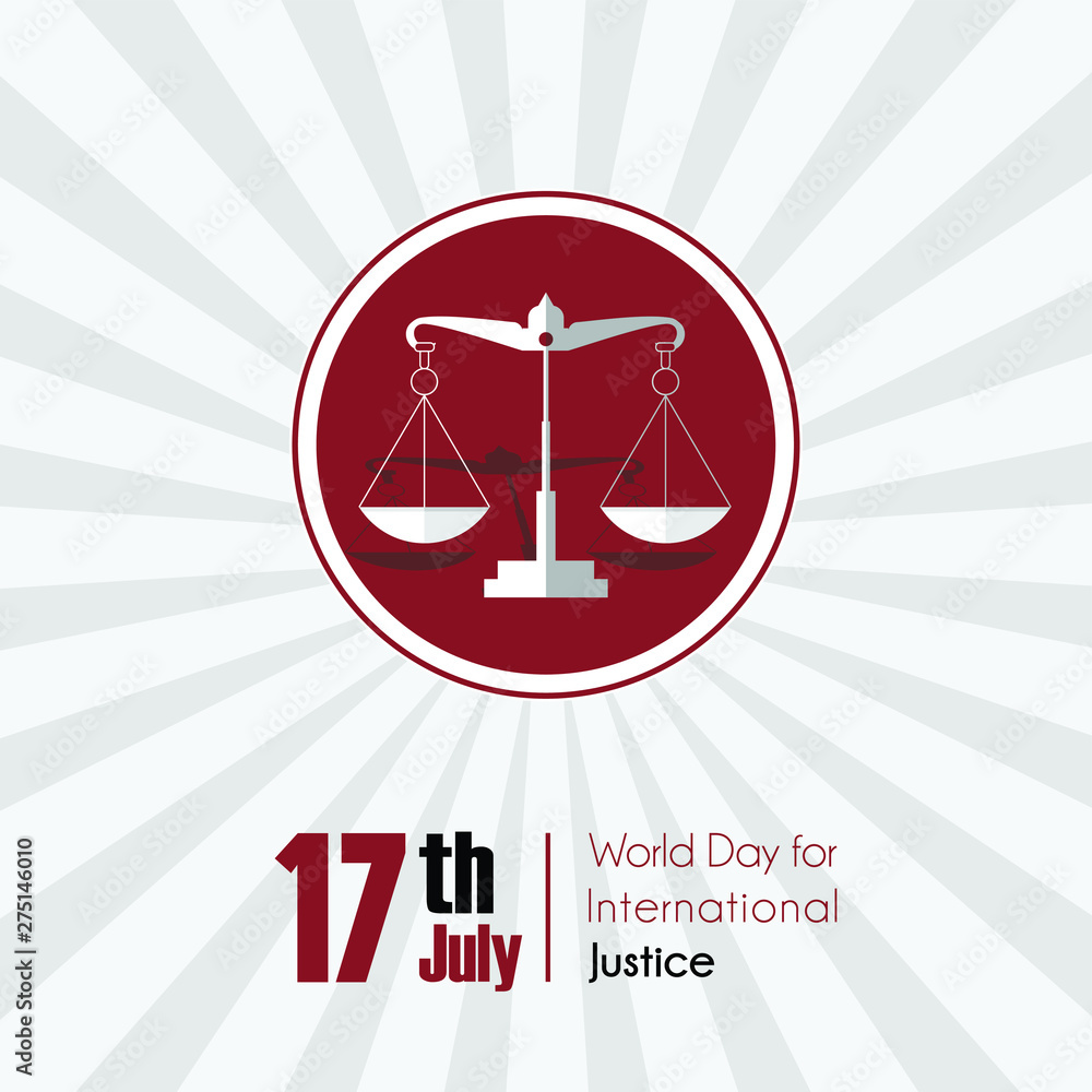 World Day for International Justice Vector Design Stock Vector | Adobe ...