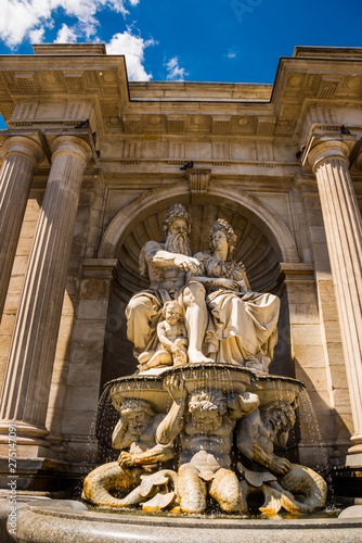 Vienna. Austria. Fontanarossa or fountain of Albrecht in the Albertina Museum, Albertinaplatz photo