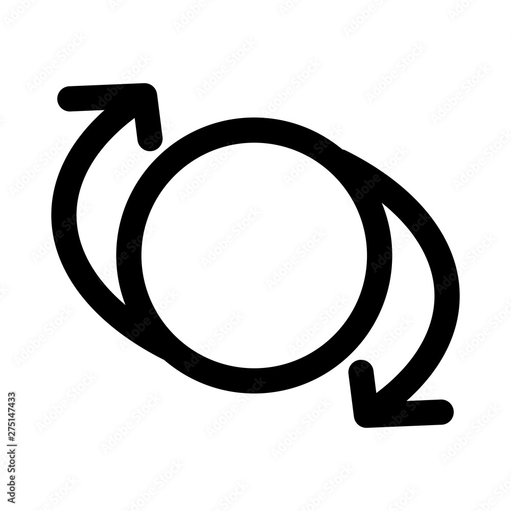 exchange arrow - minimal line web icon. simple vector illustration. concept for infographic, website or app. exchange arrow - minimal line web icon. simple vector illustration. concept for infographic, website or app.