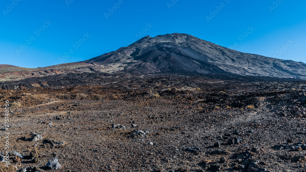 Lava fields at the foot of the Teide volcano Lava fields at the foot of the Teide volcano