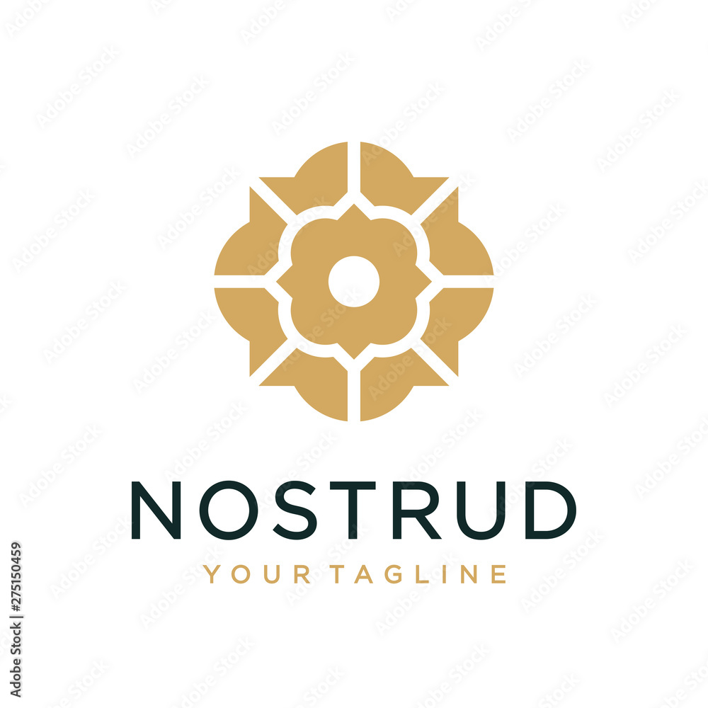 Flower logo design concept. Universal flower logo. Flower logo design concept. Universal flower logo.