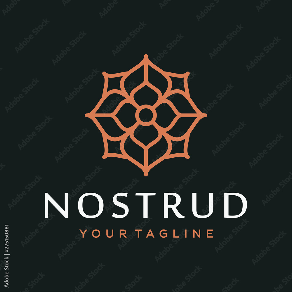 Flower logo design concept. Universal flower logo. Flower logo design concept. Universal flower logo.