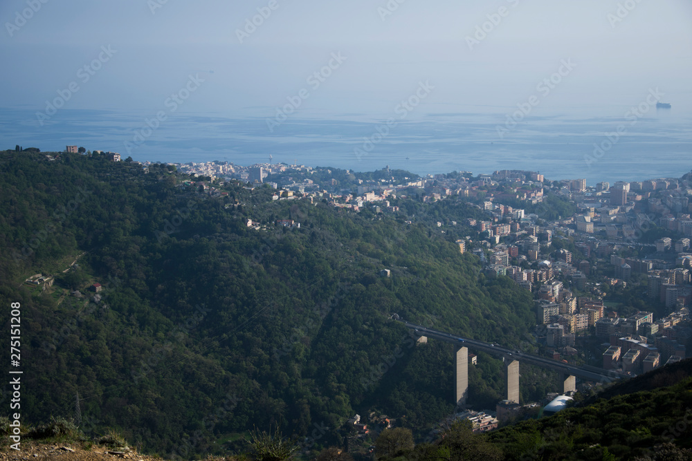 Fototapeta premium aerial view of the city