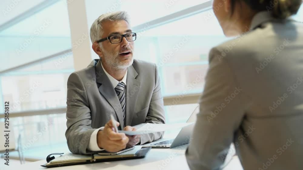 Coporate meeting between executive and employee Coporate meeting between executive and employee