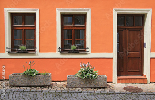 close-up of a typical bohemia residential house