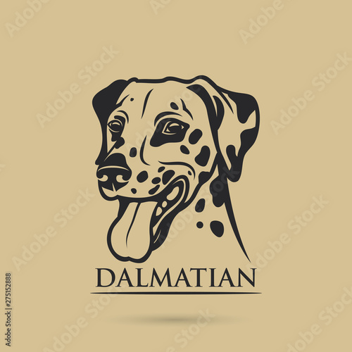 Dalmatian dog - isolated vector illustration