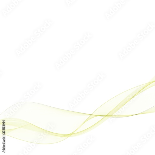 Bright green vector waves abstract background. eps 10