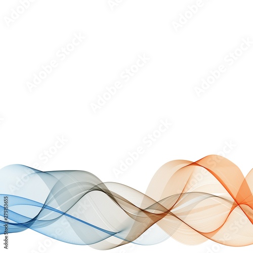 Abstract vector background color wave. Color wavy lines. eps 10