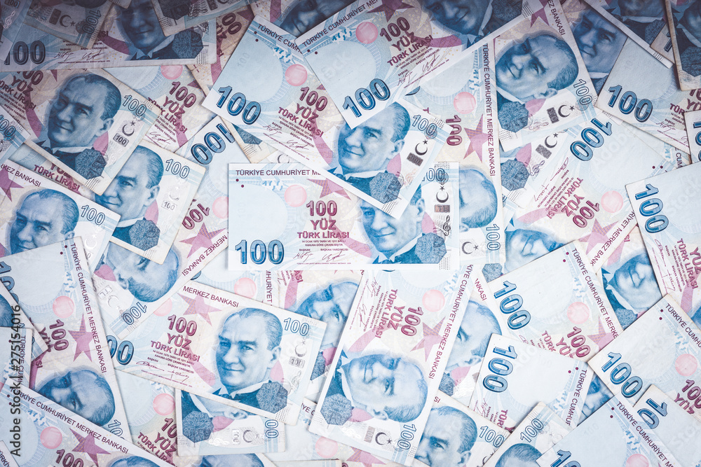  100 turkish lira banknote