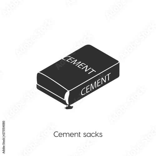 cement sacks icon. cement sacks icon vector. Linear style sign for mobile concept and web design. cement sacks symbol illustration vector graphics - Vector	