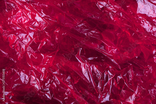 Billede på lærred Pink cellophane paper background texture