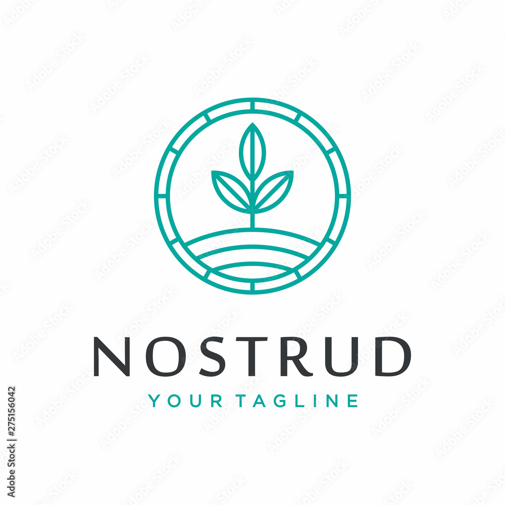 Botanic logo design concept. Universal nature leaf logo. Botanic logo design concept. Universal nature leaf logo.