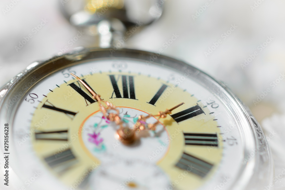 pocket watch in a beautiful romantic flowers pocket watch in a beautiful romantic flowers