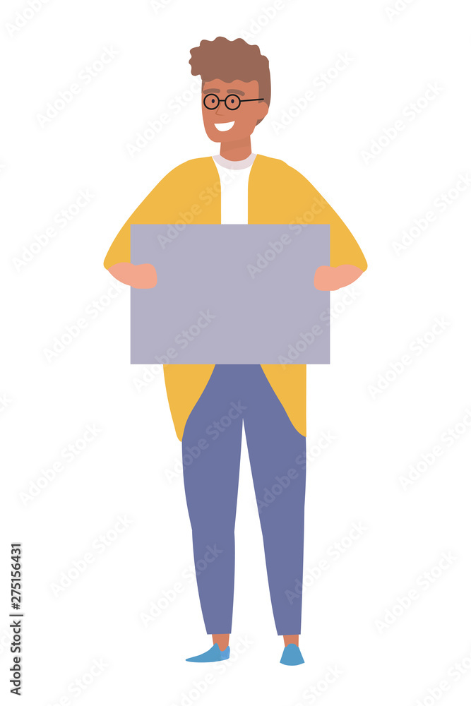 Avatar man with board design Avatar man with board design