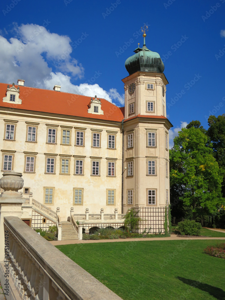 Baroque castle in Mnisek pod Brdy town, Czech Republic