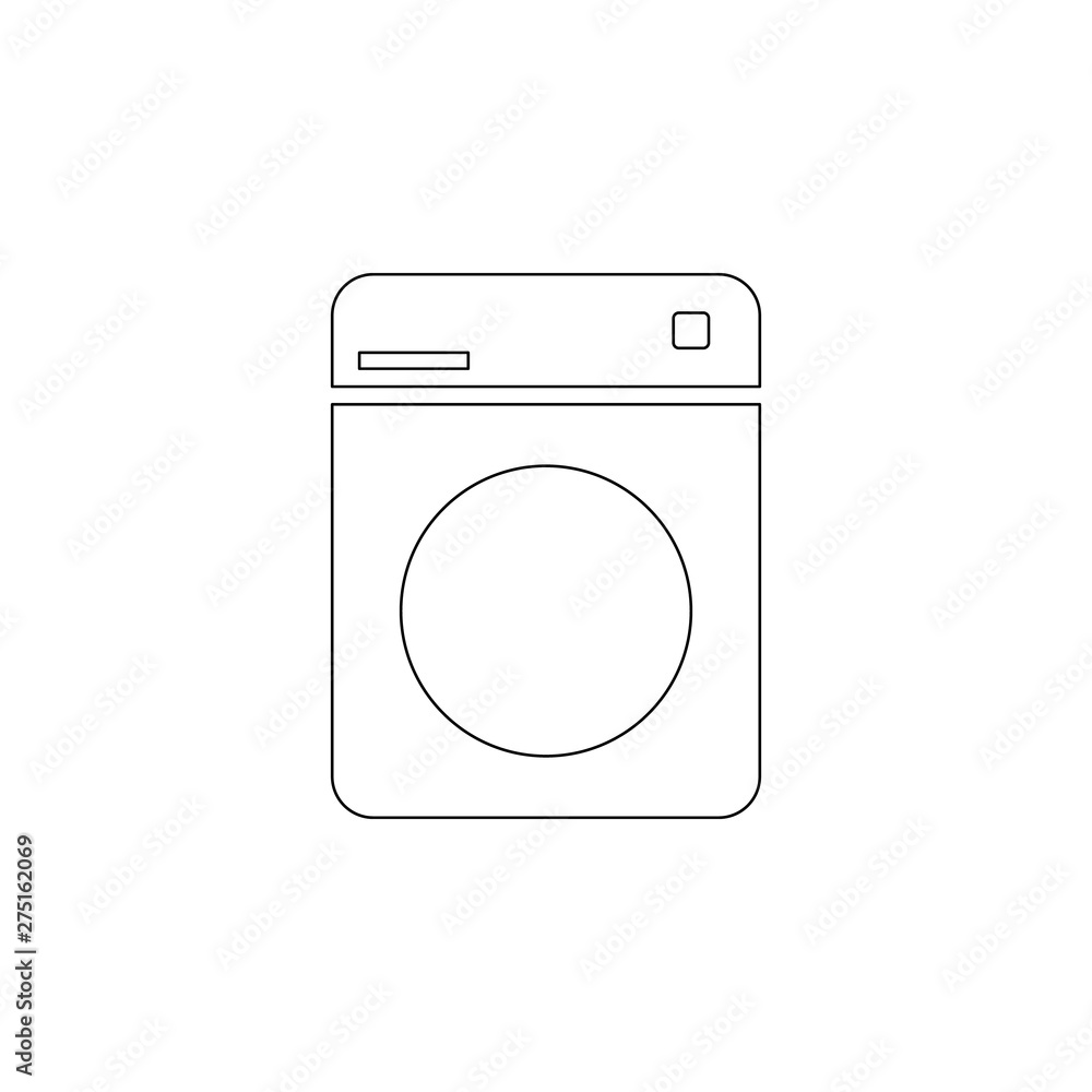washing machine icon. Element of web for mobile concept and web apps icon. Outline, thin line icon for website design and development, app development washing machine icon. Element of web for mobile concept and web apps icon. Outline, thin line icon for website design and development, app development
