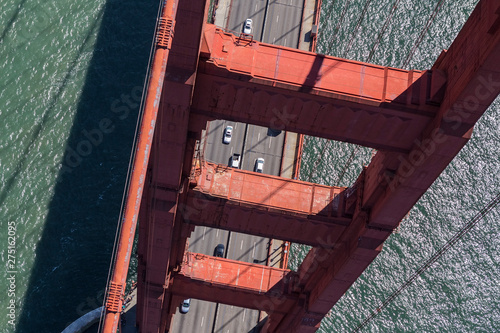 Aerial view of traffic thro...