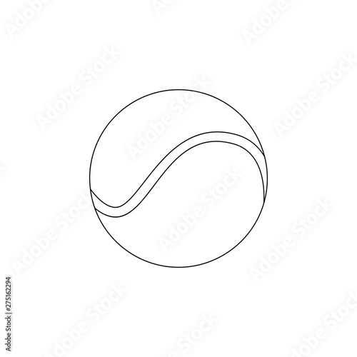 tennis ball icon. Element of web for mobile concept and web apps icon. Outline, thin line icon for website design and development, app development