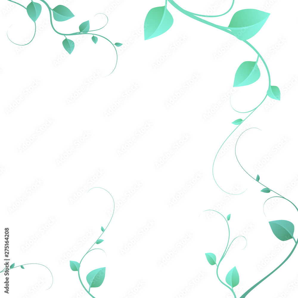 The twigs are green. Abstract art. Vector. Stylish picture with branches. The twigs are green. Abstract art. Vector. Stylish picture with branches.