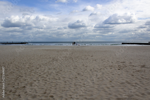 waves of sand beach coast with beautiful sea landscape 