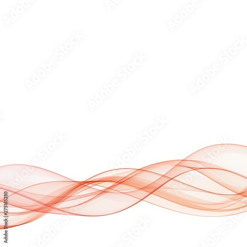 Abstract background with red wave. vector background