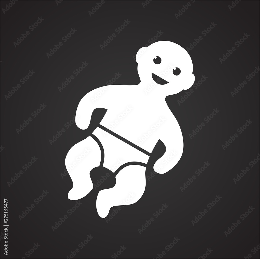 Reproduction related icon on background for graphic and web design. Simple illustration. Internet concept symbol for website button or mobile app.