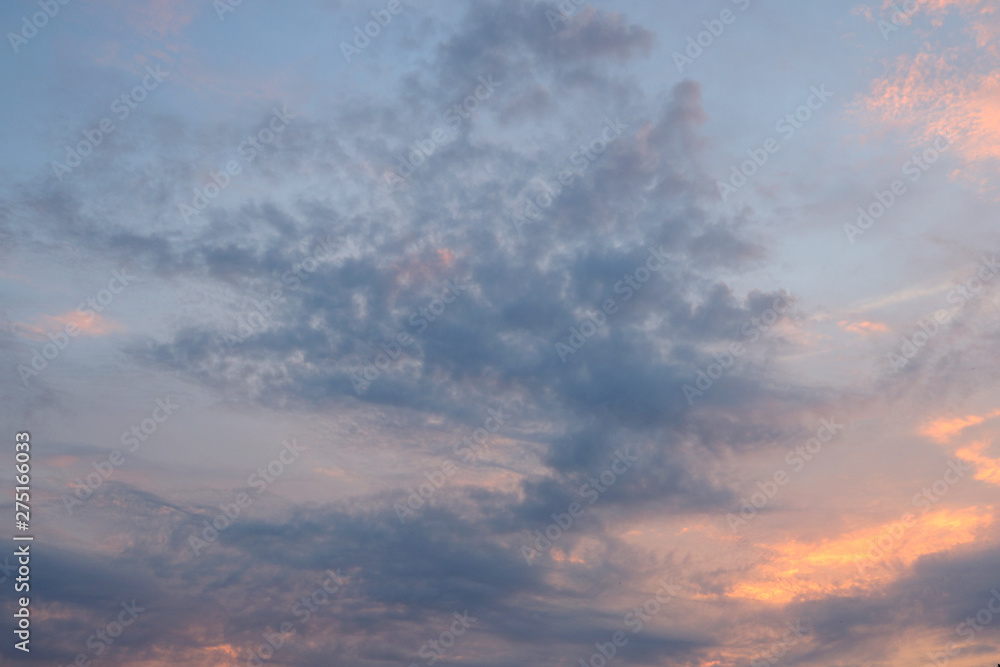 Gorgeous photography with sky with clouds and sunset light Gorgeous photography with sky with clouds and sunset light