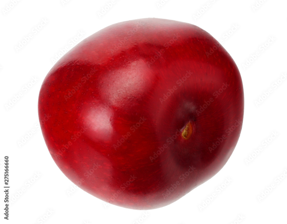 Obraz premium red cherry isolated on a white background