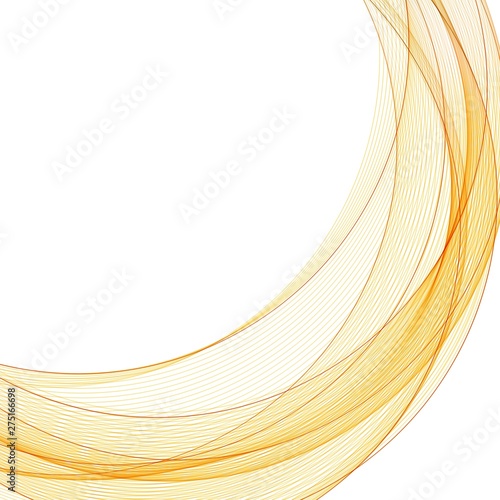 Abstract orange swirl background, vector illustration. a circle