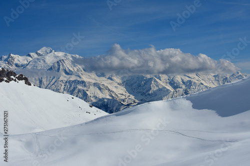 Flaine (74) : Vue sur le Mont Blanc © bru