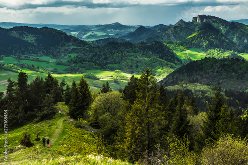 Pieniny - widok z Wysokiego Wierchu