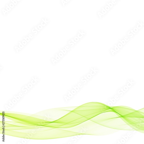 vector abstract green waves. layout for advertising. advertising template